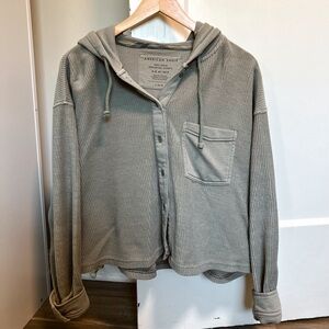 American Eagle Button Up Hoodie